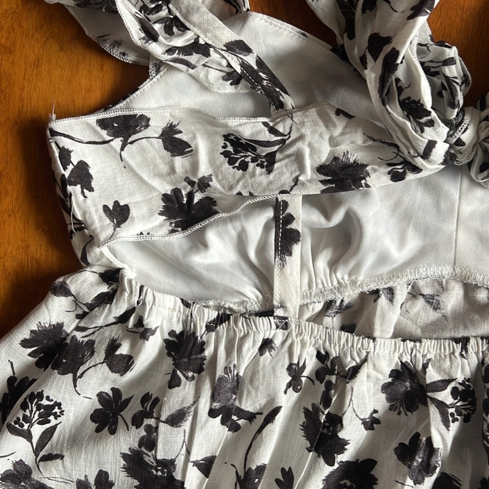 URBAN Romantics Floral Open Back Crop Top Size L Black Coquette Cottage Fairy - Picture 6 of 8